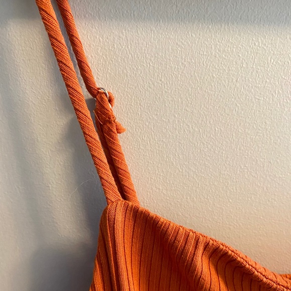 Ribbed Faux Button Down Dress - Picture 3 of 3